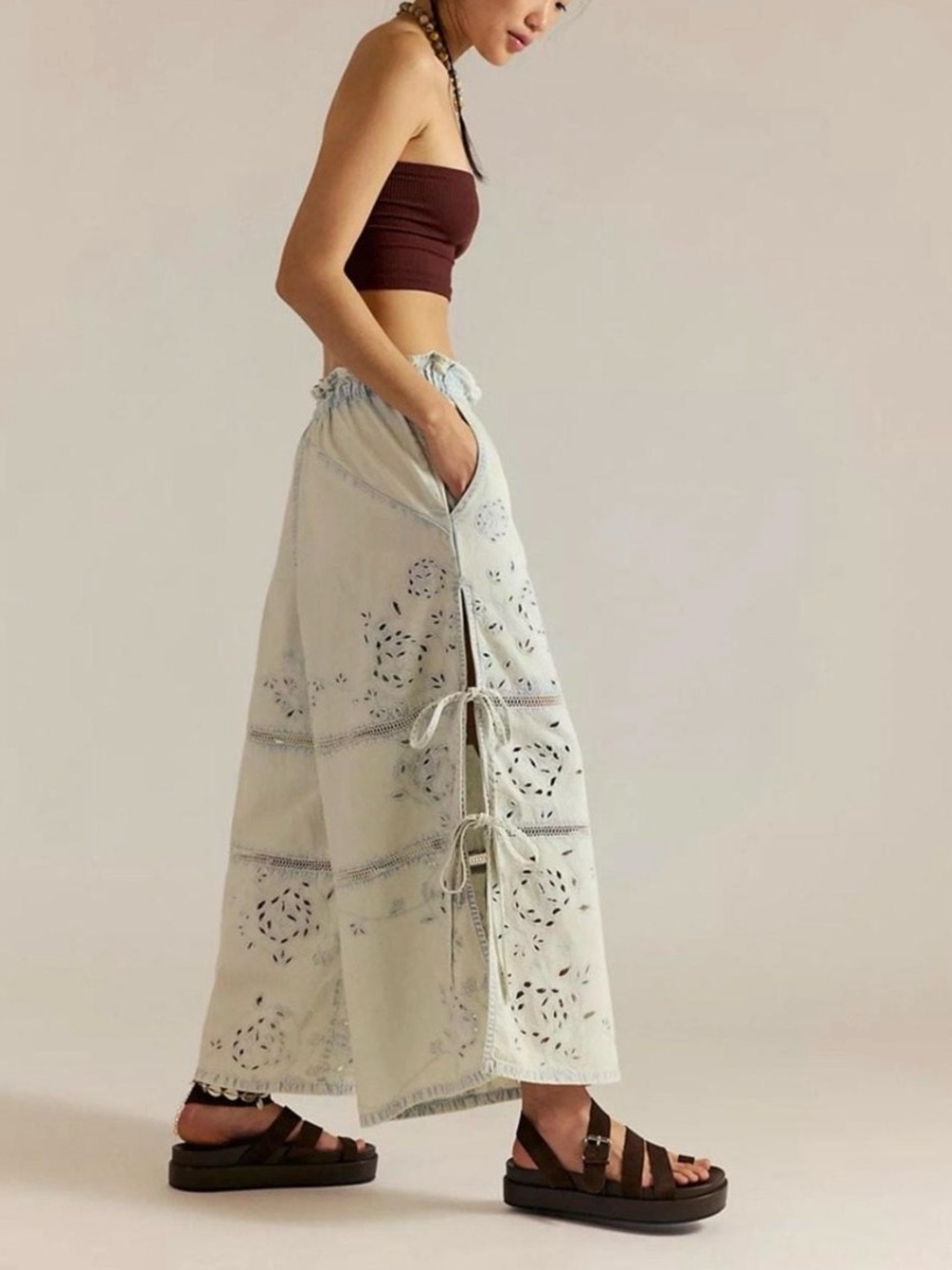 Free People Day Break Pants NWT Size L